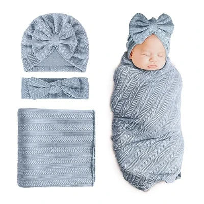 Imagen de DRESHOW Manta Bebé Recien Nacido de Arrullo Cobija Envolvente para Swaddle Bebés 0 3 Meses