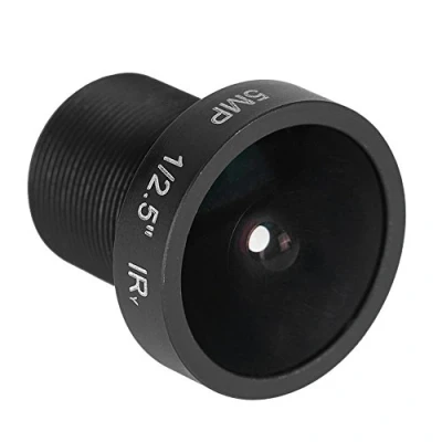 Imagen de ASHATA 2.1mm Lente de Cámara, 180 Grados Gran Angular Reemplazo, CCTV IR HD para Cámara Seguridad IP, 5.0 Megapíxeles, M12 * 0.5