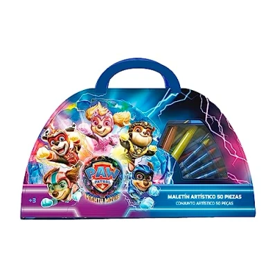 Imagen de Cefa Toys Maletin Artistico 50 Piezas Patrulla Canina (21905)