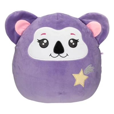 Imagen de Depesche 13046 Ylvi Swoppies Koala en Color Morado, con Efecto de luz, Estrella fugaz y Orejas Redondas, Peluche Aprox. 30 cm Altura, Multicolor, One Size