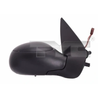 Imagen de Espejo retrovisor Tyc 326 0016 izquierda negro Ajuste por cable, asférico, calefactable PEUGEOT: 206 Hatchback, SW