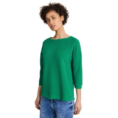 Imagen de Street One Ltd Qr Structure Mix Camiseta, Women&#039;s, Fresh Spring Green, 38