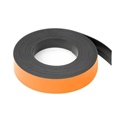 Imagen de FIRST4MAGNETS Magflex Lite Flexible Matt Orange Magnetic Tape Para Pizarras, Tableros de Notificacion O Archivadores 25mm Ancho 5m Longitud