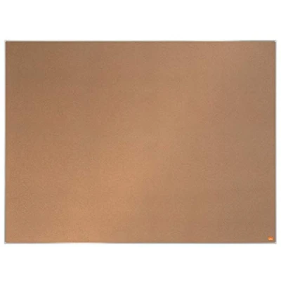 Imagen de Nobo Tablero de Anuncios Corcho, 1200 x 900mm, Marco Fino, Superficie Corcho Autorregenerable, Sistema Instalación InvisaMount, Impression Pro, Marrón Claro, 1915231
