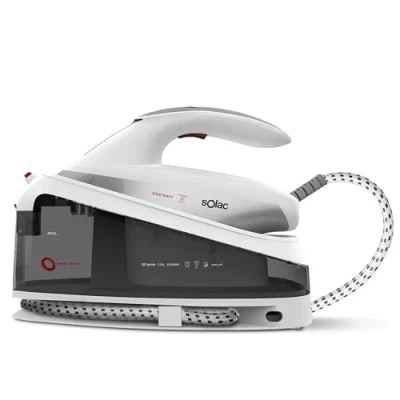 Imagen de Solac CPB6200 Blank Canvas Centro de planchado, 6.5 bar presión presurizado, 2400 W, Quick Start en 30&quot;, Super vapor 380 g/min, Golpe 120 g/min. 1.5 L, cerámica