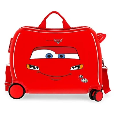 Imagen de Disney Cars Lightning Mcqueen Maleta Infantil Rojo 50x38x20 cms Rígida ABS Cierre de combinación lateral 34L 3 kgs 4 Ruedas 0