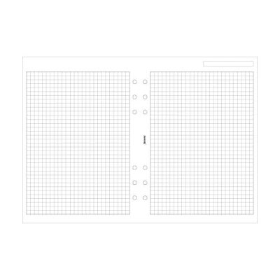 Imagen de Filofax Recambio de hojas para archivador (tamaño A5, cuadriculadas), color blanco