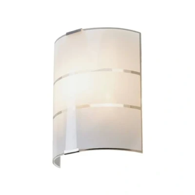 Imagen de Lámpara de pared &#039;Vincenzo&#039; (Moderno) en Blanco hecho Vidrio e.o. para Salón &amp; Comedor (1 llama, E14) Lindby aplique