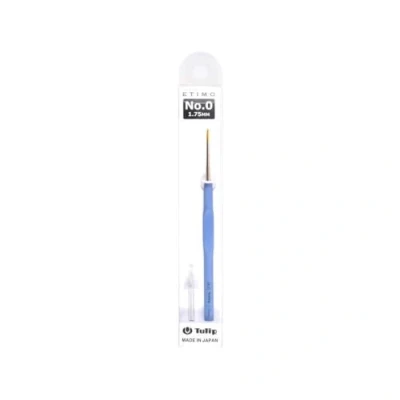 Imagen de Tulip Crochet Hook, Aluminio, Goma, Acero, Blue, 0
