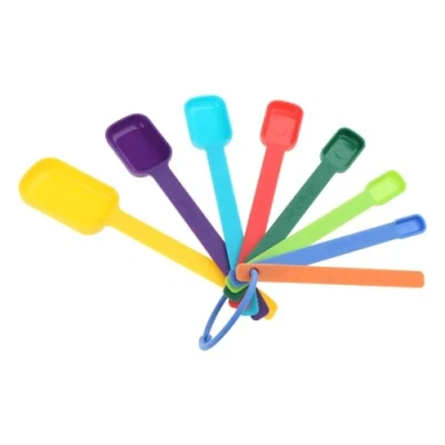 Imagen de Juego de 7 cucharas medidoras para condimentos, báscula hornear, cuchara medidora multifuncional