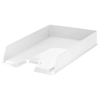 Imagen de Esselte 623608 Bandeja Portadocumentos Europost VIVIDA de Esselte, Tamaño A4, Apilable vertical o Escalonadamente, Color Blanco, Material Poliestireno (PS), Dimensiones 254 x 61 350 mm