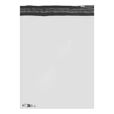 Imagen de 10 sobre de plástico expédition350 x 450 mm + 40 solapa ripstop blanco opaco