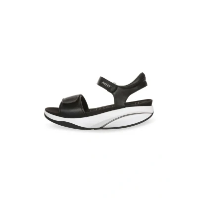 Imagen de MBT MALIA 2 Sandalias de Vestir para Mujer en Piel Oveja. Calzado Ligero y Cómodo Primavera Verano. Fisiológico Confort Estabilidad. Estilo Moderno con Velcro. Color Negro