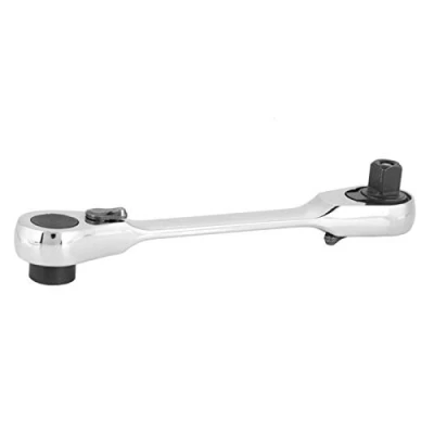 Imagen de Tomotato Mini Llave de Carraca Dos Cabezas 1/4&quot;, Dado 72 Dientes Y Punta Destornillador, Liberación Rápida(107mm)