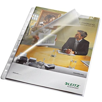 Imagen de Leitz FolderSys Fundas para documentos (perforadas, sin inserto de papel, granuladas, 0,09 mm, A4)
