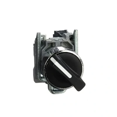 Imagen de Schneider Electric XB4BD21 Selector Diámetro 22, Mango de 2 Posiciones, 1 Na, Negro