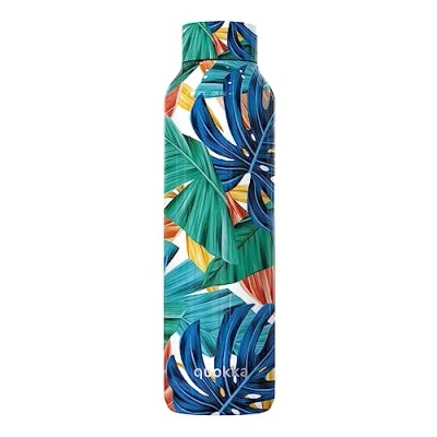 Imagen de Quokka Solid Color Jungle 630 ML Botellas De Agua Acero Inoxidable Sin BPA Botella Térmica Doble Pared Mantiene el frío y Calor para Niños Adultos