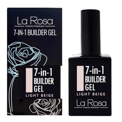 Imagen de LaRosa 7 en 1 BUILDER Gel in a bottle Constructor Uñas botella 15ml LIGHT BEIGE
