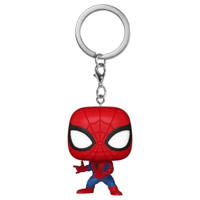 Imagen de Funko Pop! Keychain: Marvel NC Spider Man Comics Cómics Minifigura de Vinilo Coleccionable Llavero Original Relleno Calcetines Idea Regalo Mercancia Oficial