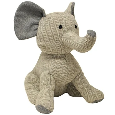 Imagen de Riva Home Paoletti Elefante Doorstop Llenado De Peso Pesado Arena Poliéster Y Lana 15 X 26 24 Cm (6&quot; 10&quot; 9&quot; Pulgadas) Diseñado En El Reino Unido, Gris, One Size