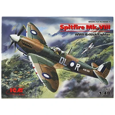 Imagen de ICM 48067 Maqueta de avión Spitfire MK.VIII British Fighter la Segunda Guerra Mundial