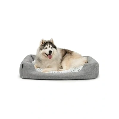 Imagen de lionto Cama para Perro cojín de Piso Reversible, (L) 110x80 cm Gris