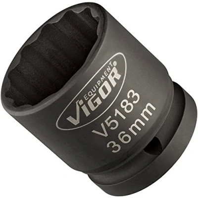 Imagen de Vigor v5183 Fuerza de llave vaso, Exterior doble hexagonal perfil 36 mm, accionamiento cuadrado extra muy fino, 20 3/4 pulgadas