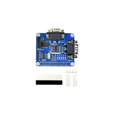 Imagen de Waveshare 2 Channel Isolated RS232 Expansion Hat for Raspberry Pi SC16IS752+SP3232 Solution with Multi Onboard Protection Circuits