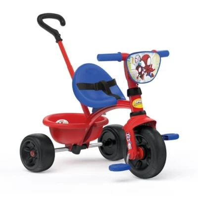 Imagen de Smoby Triciclo Be Fun Spidey Escalable de 15 meses a 3 a�os Bast�n parental regulable en posiciones Cintur�n seguridad