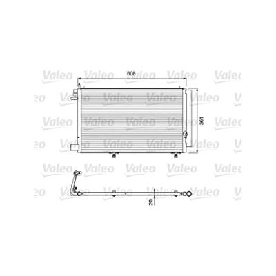 Imagen de VALEO 814294 Condensador sin secador Aluminio 385 R 134 a FORD: FIESTA 6