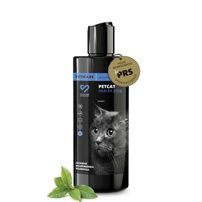 Imagen de Peticare champú para Gatos Especial picores ácaros Hongos pulgas Cuidado del Olor desagradable Pelaje, cuida la Piel Gato, fórmula de eficaz petCat Health 3104