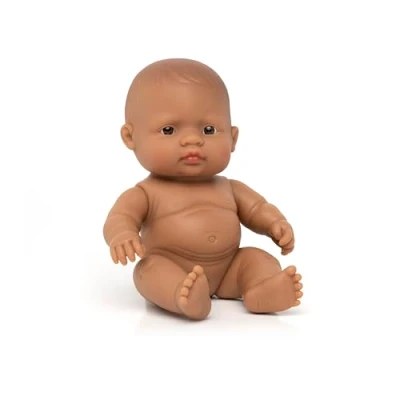 Imagen de Miniland Baby Latinoamericana Niña 21cm Muñeco, Color real (31148)
