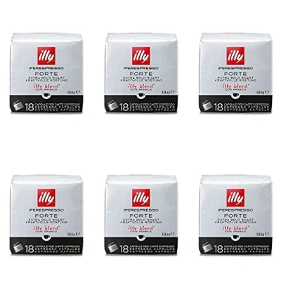 Imagen de Illy Set 6 Paquetes café en cápsulas iperespresso Tostado Fuerte 18 pz.