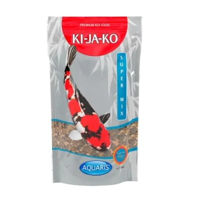 Imagen de KI JA KO Super Mix Wellness koi alimento de Primera Calidad, Rico en ácidos grasos Esenciales Omega 3, carotenoides y Vitamina E, para un Sistema inmunitario Fuerte una vitalidad óptima 3 kg / 6mm