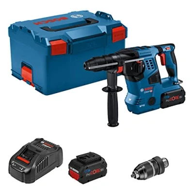 Imagen de Bosch Professional 18V System GBH 28 CF Martillo perforador a batería (3,3 J, Ø máx. mm, SDS plus + cilíndrico, 2 baterías ProCORE x 8.0 Ah, en L BOXX)