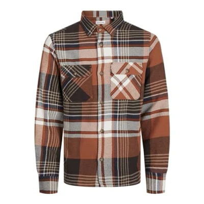 Imagen de JACK &amp; JONES Jjdarren Camiseta de Franela Camisa Casual, Mocha Bisque, L para Hombre