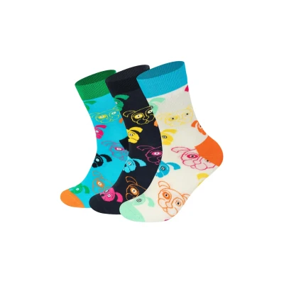 Imagen de Happy Socks Mixed DOG GIFT SET Unisex 3 PACK Calcetines, Talla: 41 46, Multi