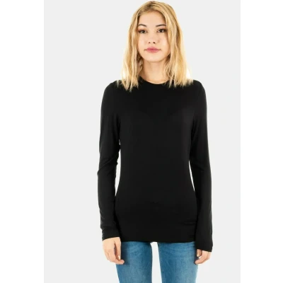 Imagen de ICHI Ihphiluca Ls2 Camiseta, 194008/negro, L para Mujer