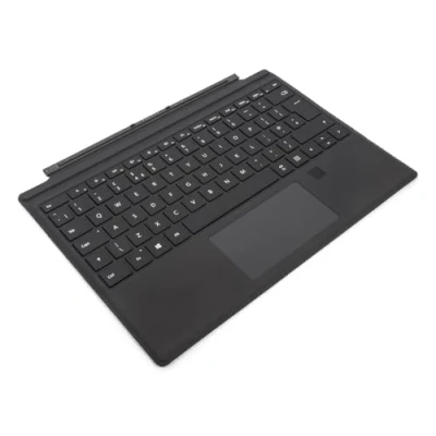Imagen de Microsoft Surface Pro Type Cover con lector de identificación huellas dactilares (para 4 7) (QWERTY inglés) negro (renovado)