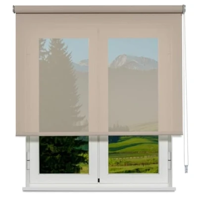 Imagen de VIEWTEX Estor Enrollable Screen Apertura 10% Linen Sand 75 X 190cm Fabricado en España Garantia 5 años