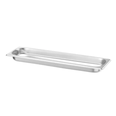 Imagen de HENDI Recipiente GN 2/4,contenedor GN,apilable,resistente a Temperaturas de 40 300C,apto para hornos,congeladores,calientaplatos,baño María,2.5L,530x162x(H) 40mm,acero inoxidable 18/10
