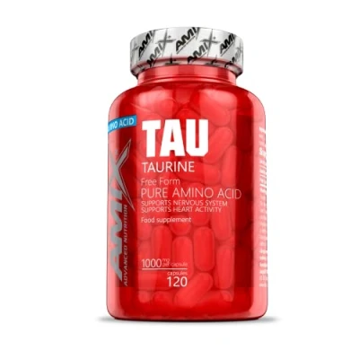 Imagen de AMIX Suplemento Alimenticio Taurine en 120 Cápsulas Ayuda a Aumentar la Fuerza y Resistencia Concentración Contiene Taurina Deportivo