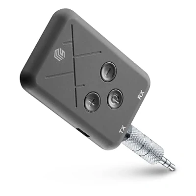 Imagen de Transmisor y receptor audio Cellularline Music Sound BT, 2 en 1, Bluetooth, Audiojack 3.5 mm, Negro