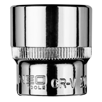 Imagen de NEO TOOLS 08 180 Piezas insertables de llave cubo 3/8 20 mm Acero cromo vanadio hexagonal