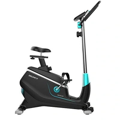 Imagen de Cecotec Bicicleta Estática DrumFit Cycle 9000 Talos. Resistencia Magnética regulable manualmente, Manillar con sensor de frecuencia cardíaca, Sillín regulable, Soporte para dispositivos, Ruedas