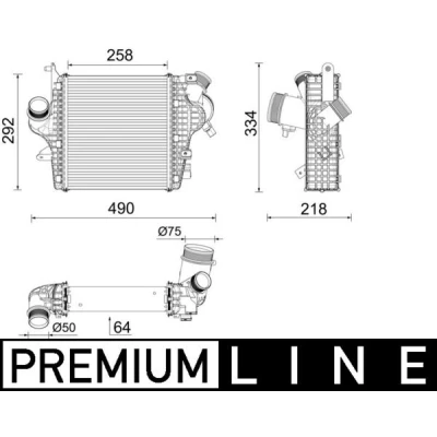 Imagen de MAHLE ORIGINAL CI 637 000P Intercooler