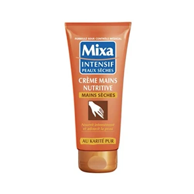 Imagen de Mixa Crema de manos nutritiva intensiva para piel seca, 100 ml, paquete 3