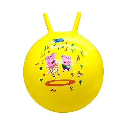 Imagen de DQB DeQUBE Pelota saltarina Hinchable Peppa Pig Diámetro 45 cm (Deqube 920D00055), Color Amarillo