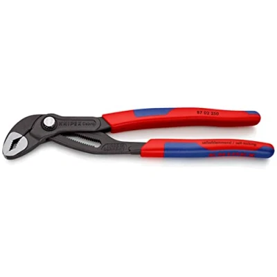 Imagen de Knipex Cobra® Tenaza para bombas de agua gris atramentado, con fundas esbeltas en dos componentes 250 mm 87 02