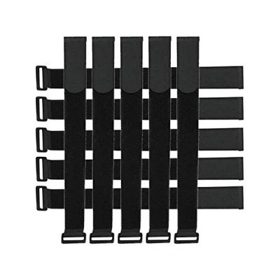 Imagen de CZ Store Bridas Ajustables para Cables ✮GARANTÍA de POR VIDA✮ Paquete 10 Correas Nylon Resistentes con Hebilla Plástico Organizadores Sujetar Ordenador, Herramientas